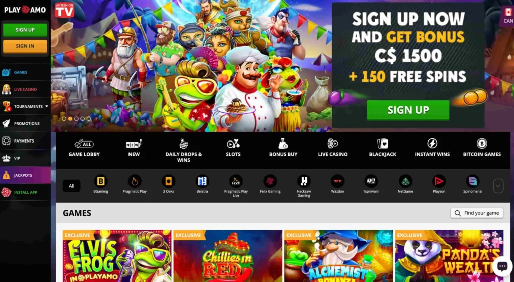 Playamo Casino Site